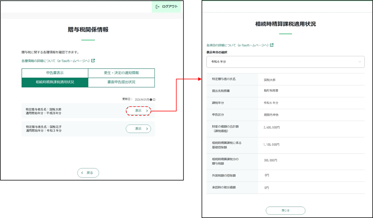 マイページ画面イメージ